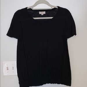 Large Black Loft Outlet Knitted Tee